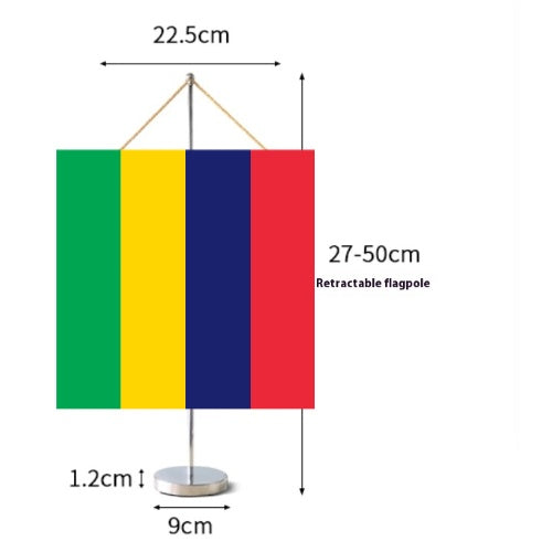Fanion Table Drapeau Maurice en Polyester