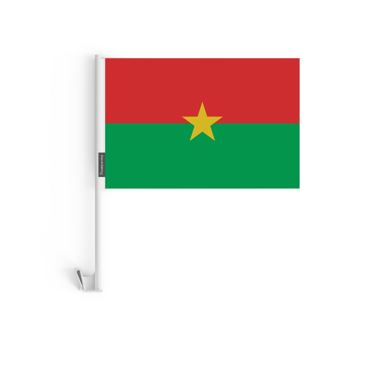 Drapeau voiture du Burkina Faso en polyester