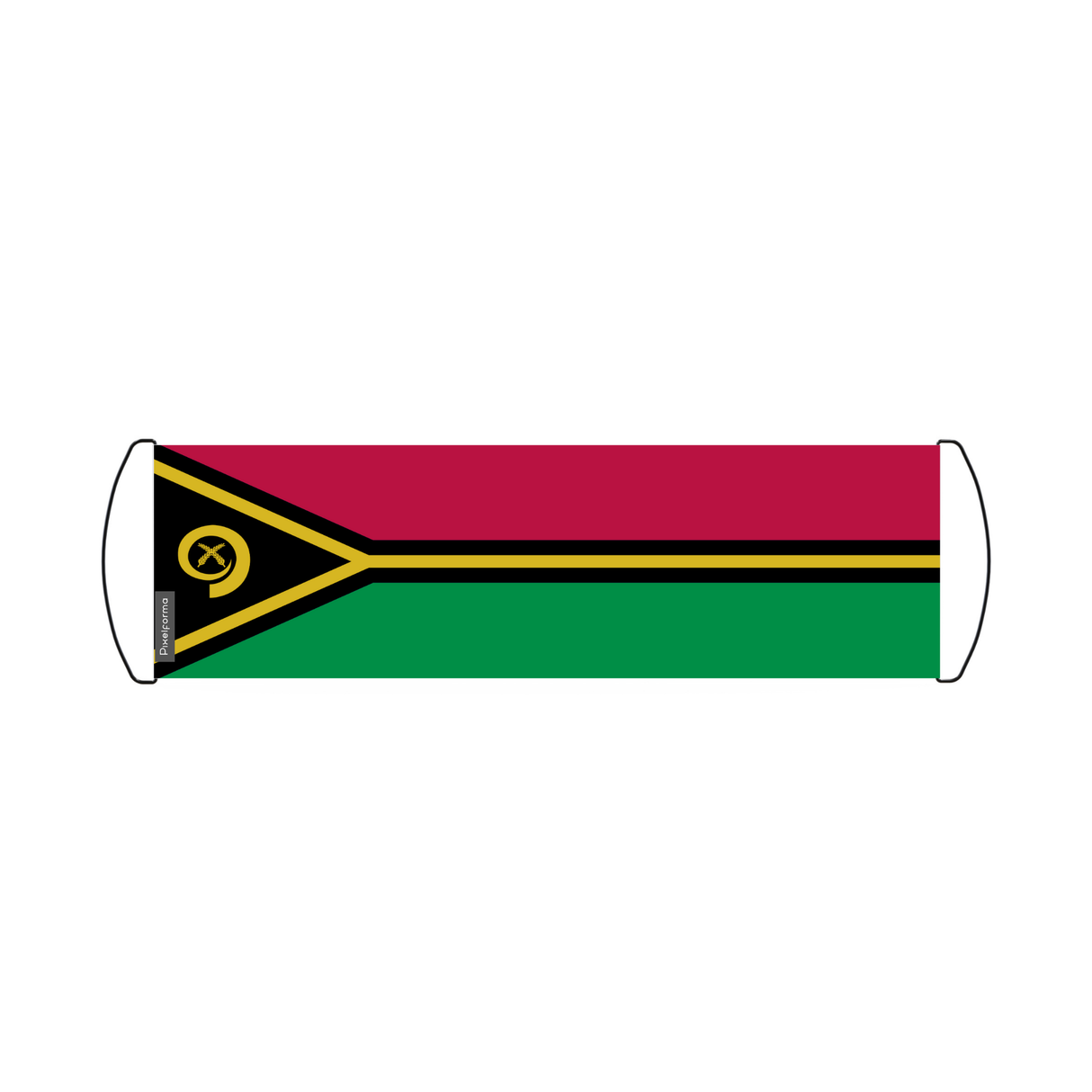 Banner de desplazamiento de bandera de Vanuatu 