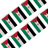 Flag garland of the Sahrawi Arab Democratic Republic in several sizes