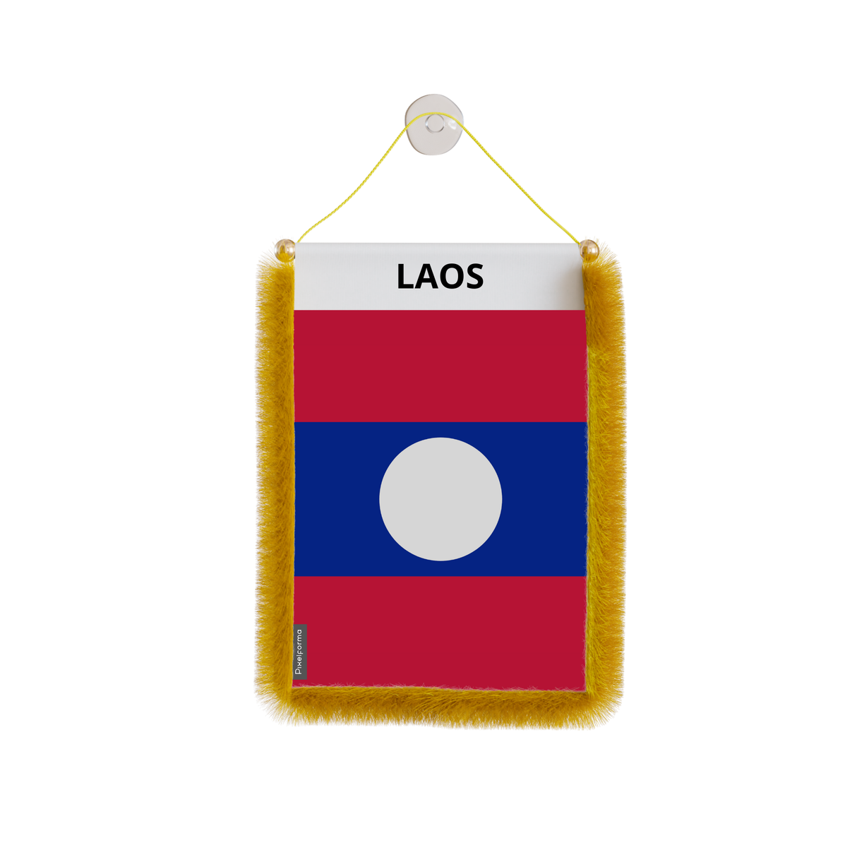 Laos Flag Car Pennant