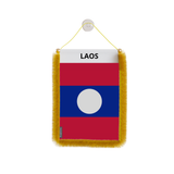 Laos Flag Car Pennant