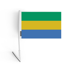 Drapeau adhésif Gabon en Polyester