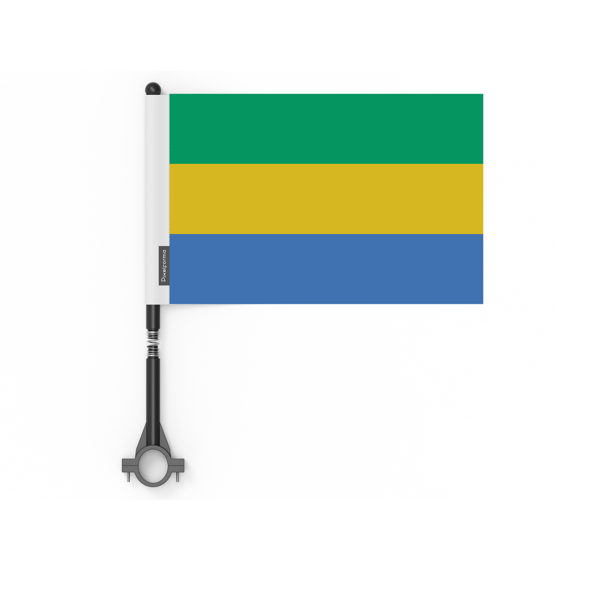 Drapeau de vélo du Gabon en polyester