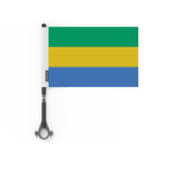 Drapeau de vélo du Gabon en polyester