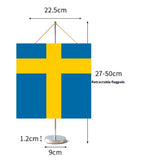Fanion Table Drapeau Suède en Polyester