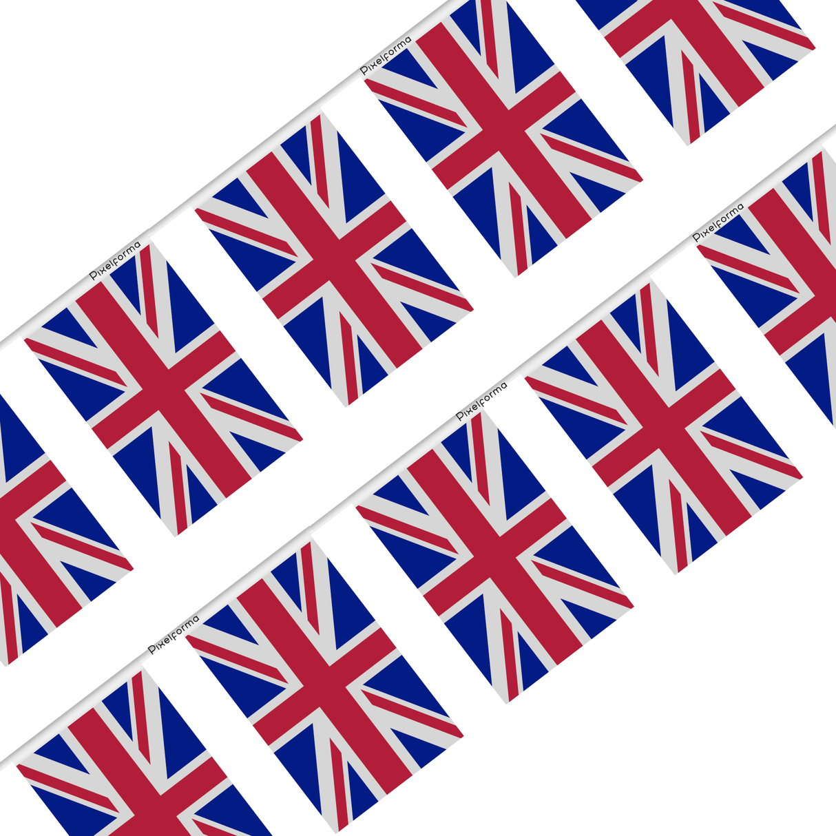 United Kingdom Flag Garland in several sizes