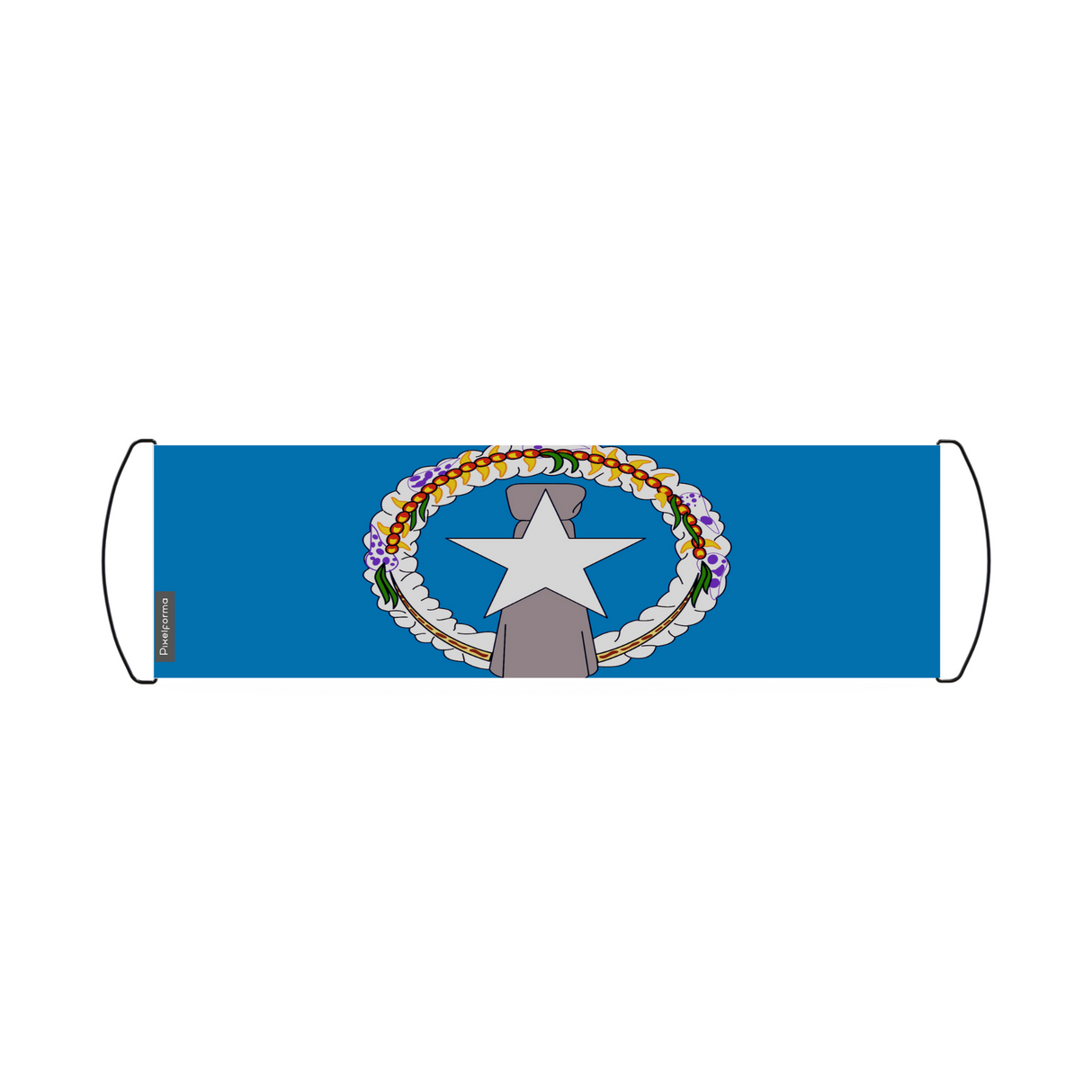 Banner de desplazamiento de bandera de las Islas Marianas del Norte 