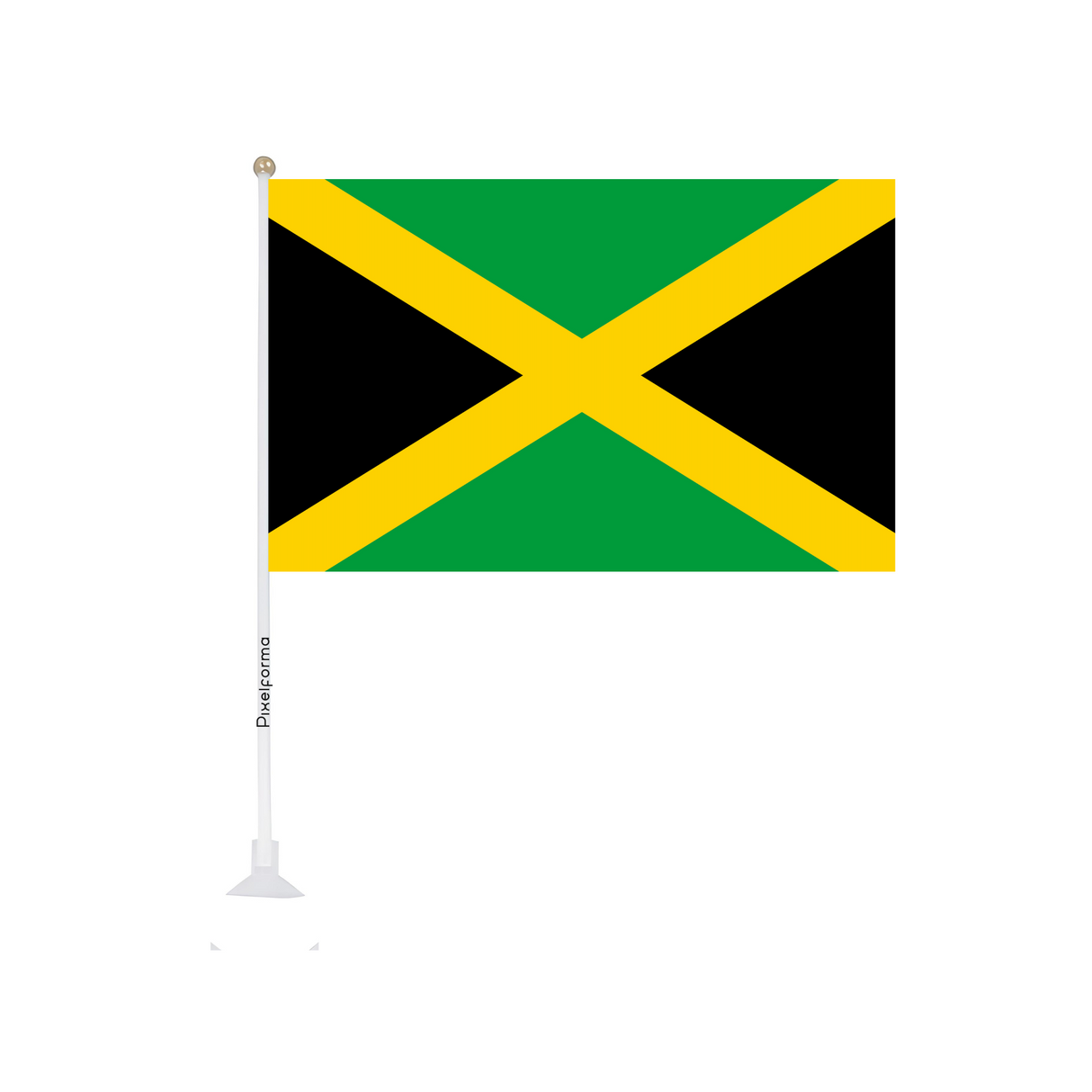 Mini Flag Suction Cup Flag of Jamaica