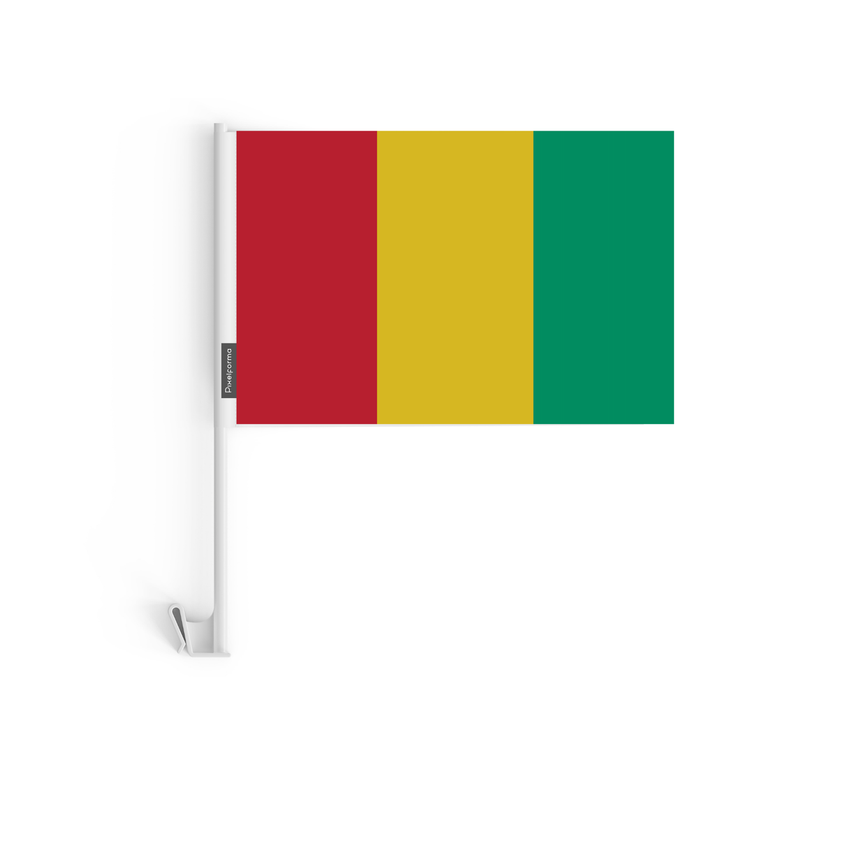 Drapeau voiture de la Guinée en polyester