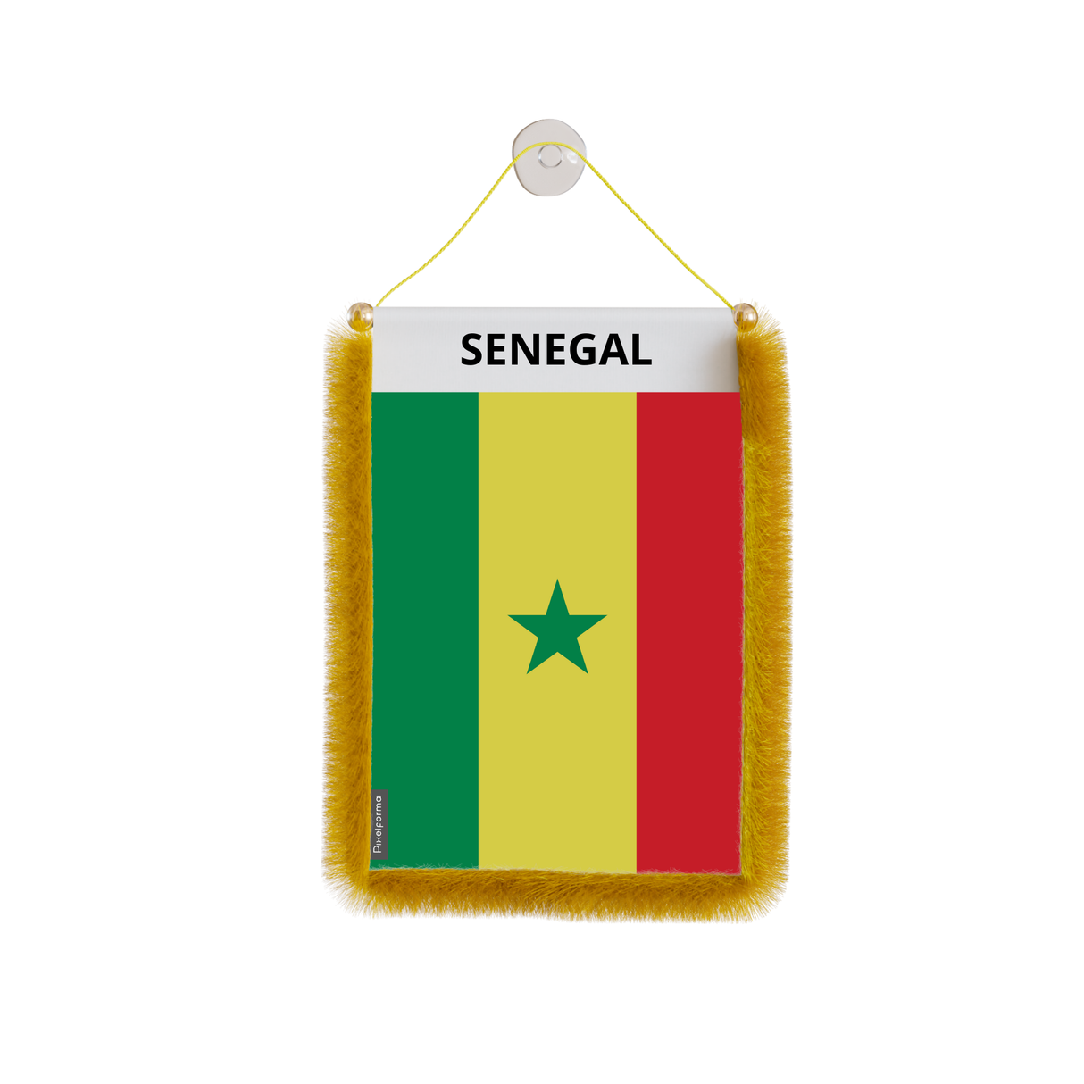 Senegal Flag Car Pennant