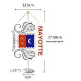 Fanion Table Drapeau Mayotte en Polyester