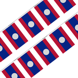 Laos Flag Garland in several sizes