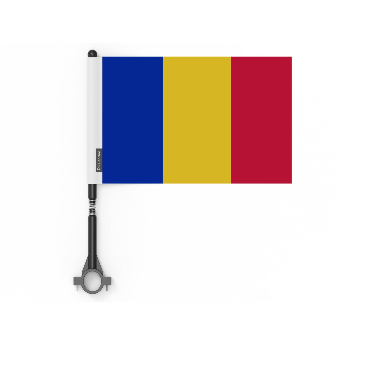 Drapeau de vélo de la Roumanie en polyester