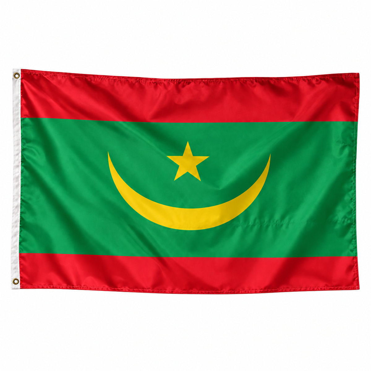 Drapeau de Mauritanie – Plusieurs Tailles – Polyester Résistant