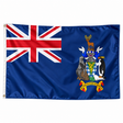 Drapeau de la Géorgie Sud-et-les Îles Sandwich Sud – Plusieurs Tailles – Polyester Résistant
