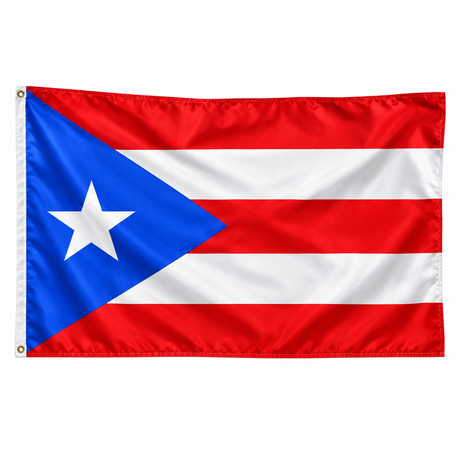 Drapeau de Porto Rico – Plusieurs Tailles – Polyester Résistant