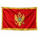 Drapeau du Monténégro – Plusieurs Tailles – Polyester Résistant