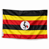 Drapeau de l'Ouganda – Plusieurs Tailles – Polyester Résistant