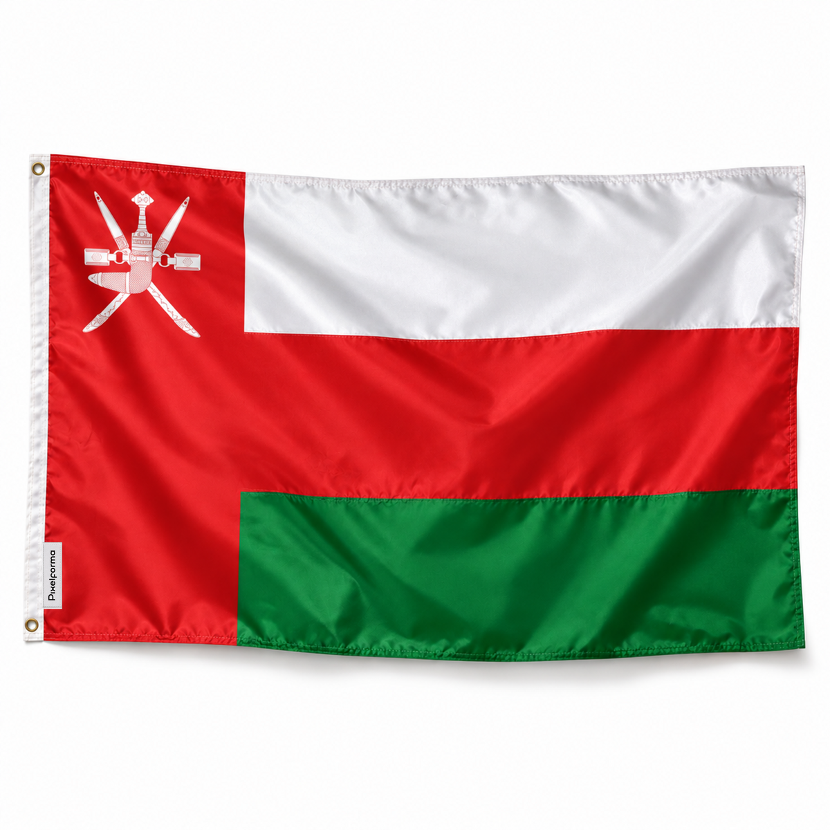 Drapeau d'Oman – Plusieurs Tailles – Polyester Résistant