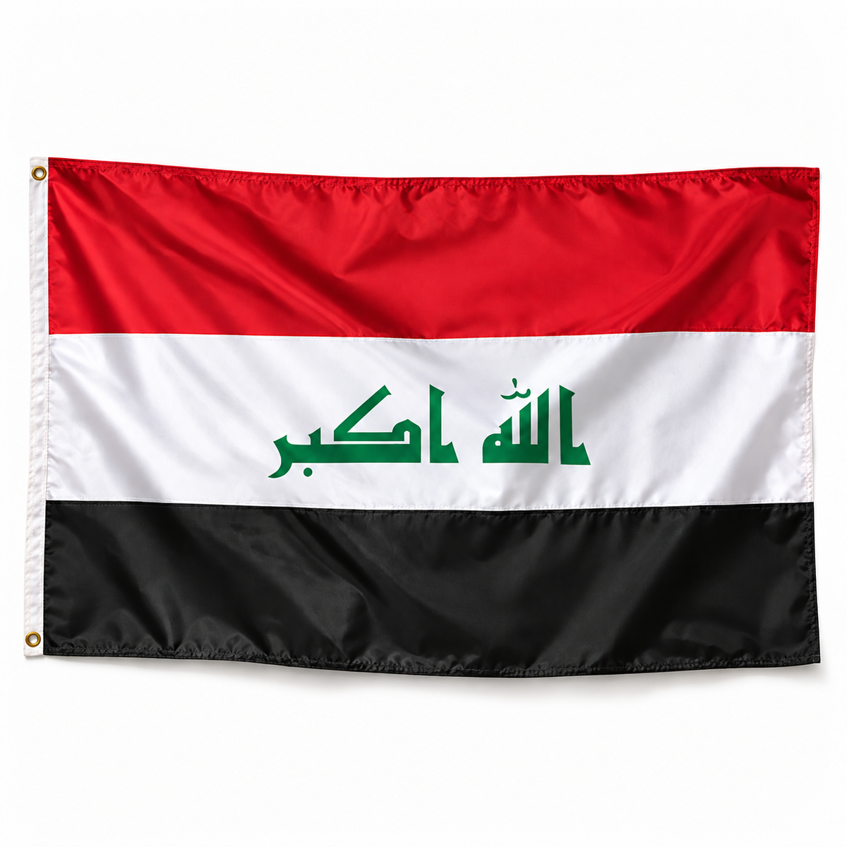 Drapeau de l'Irak – Plusieurs Tailles – Polyester Résistant