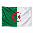 Drapeau de l'Algérie – Plusieurs Tailles – Polyester Résistant