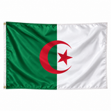 Drapeau de l'Algérie – Plusieurs Tailles – Polyester Résistant