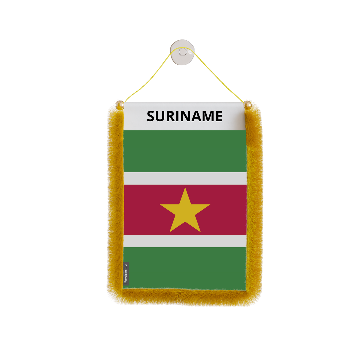 Suriname Flag Car Pennant