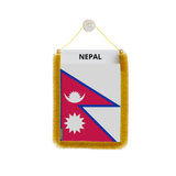 Nepal Flag Car Pennant