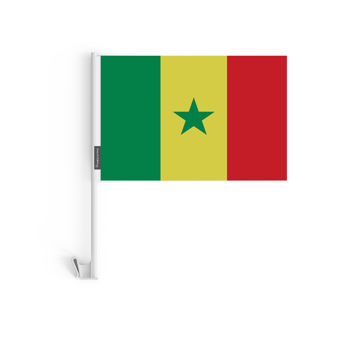 Drapeau voiture du Sénégal en polyester