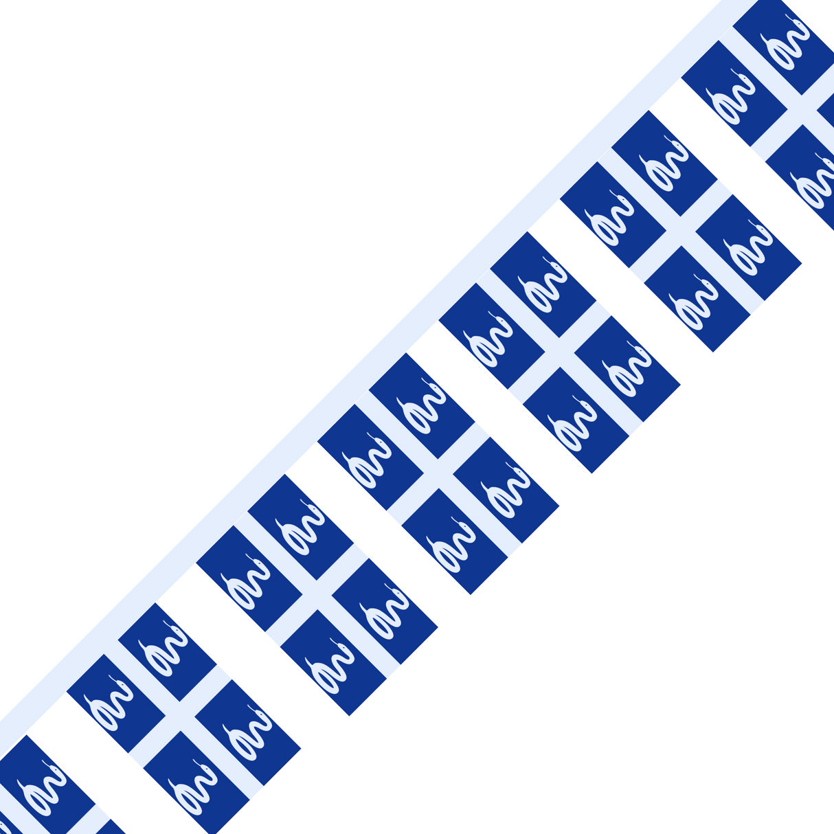 Martinique Flag Garland in several sizes