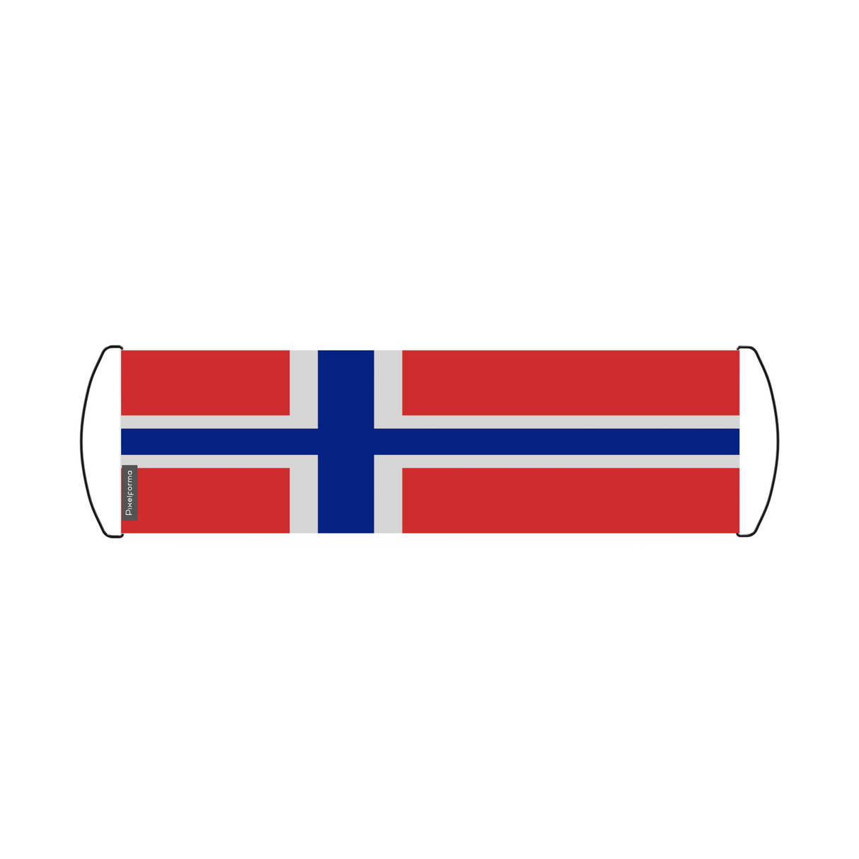 Norway Flag Scroll Banner 