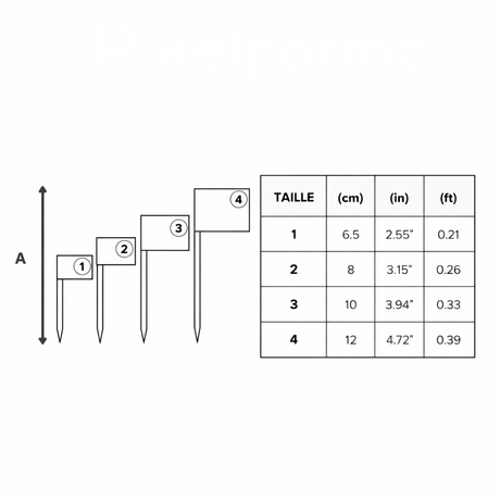 Cure-dents drapeau île bouvet plastique bâton bambou