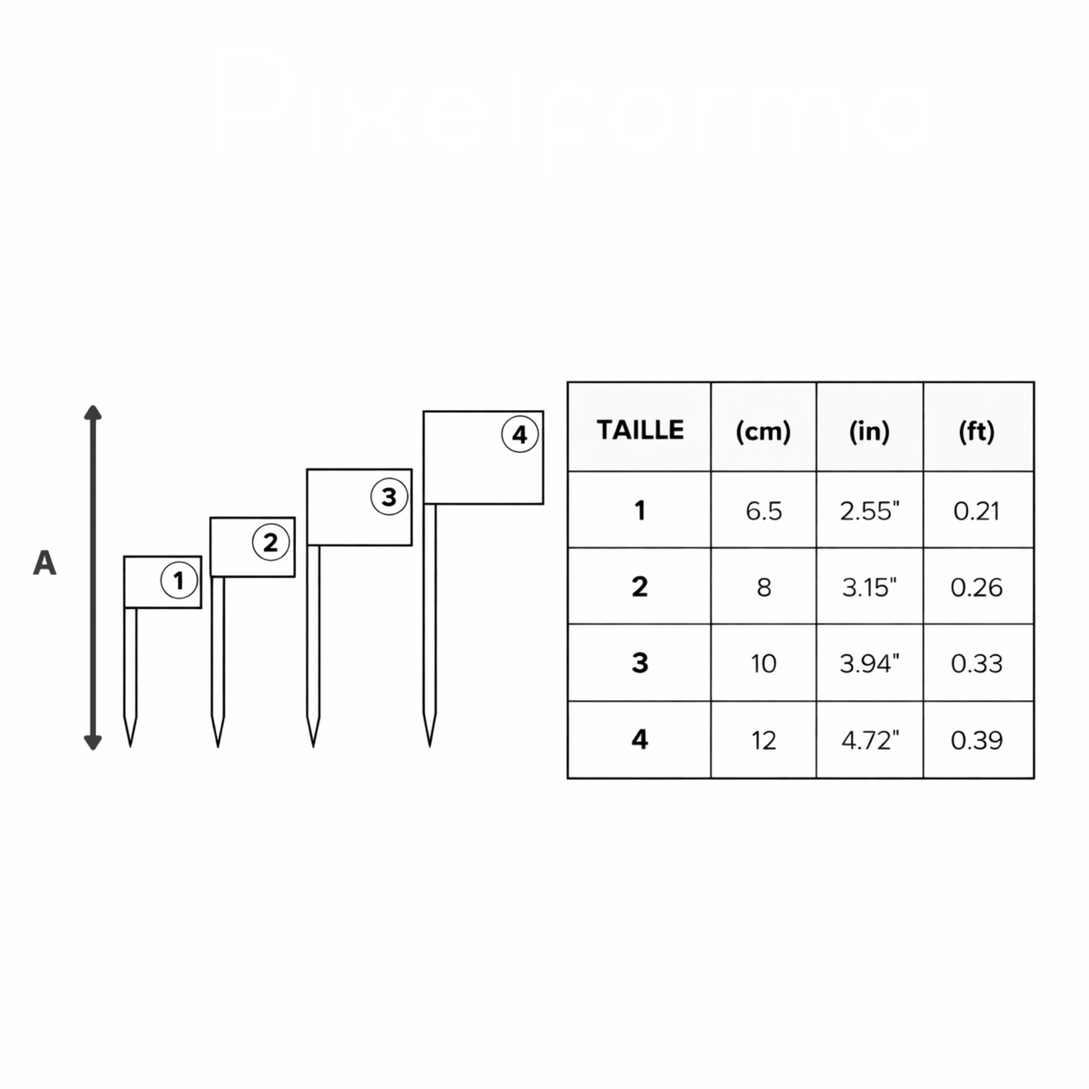 Cure-dents drapeau irak plastique adhésif bâton bambou
