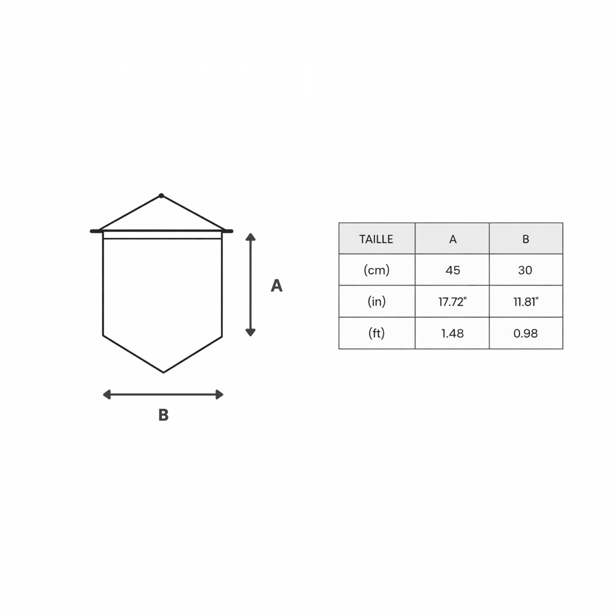 Fanion drapeau îles féroé polyester à suspendre robuste