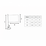 Mât à ventouse chili polyester et acier inoxydable