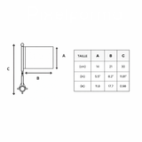 Drapeau vélo bangladesh en polyester pour usage cycliste