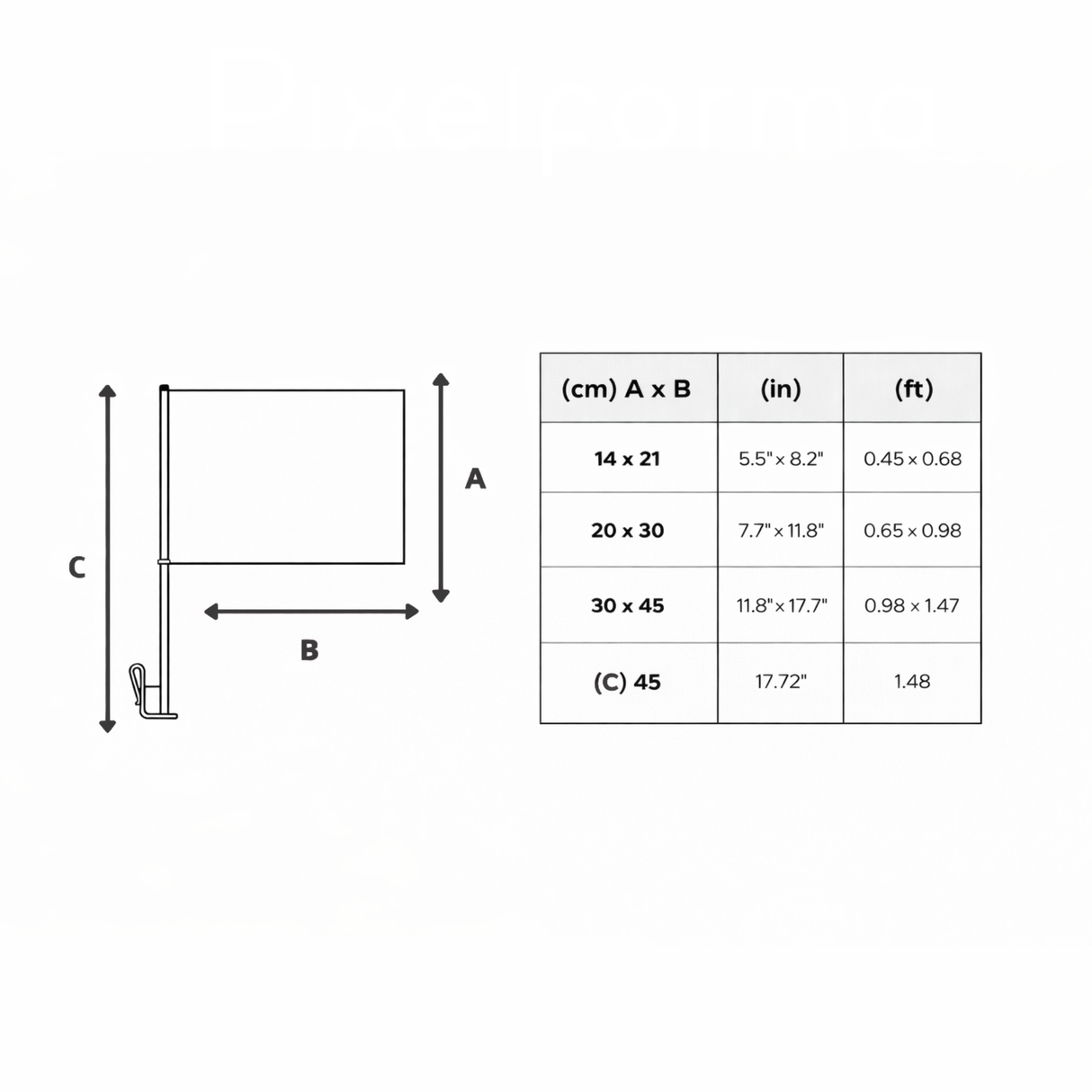Drapeau voiture l’île christmas polyester fixation fenêtre