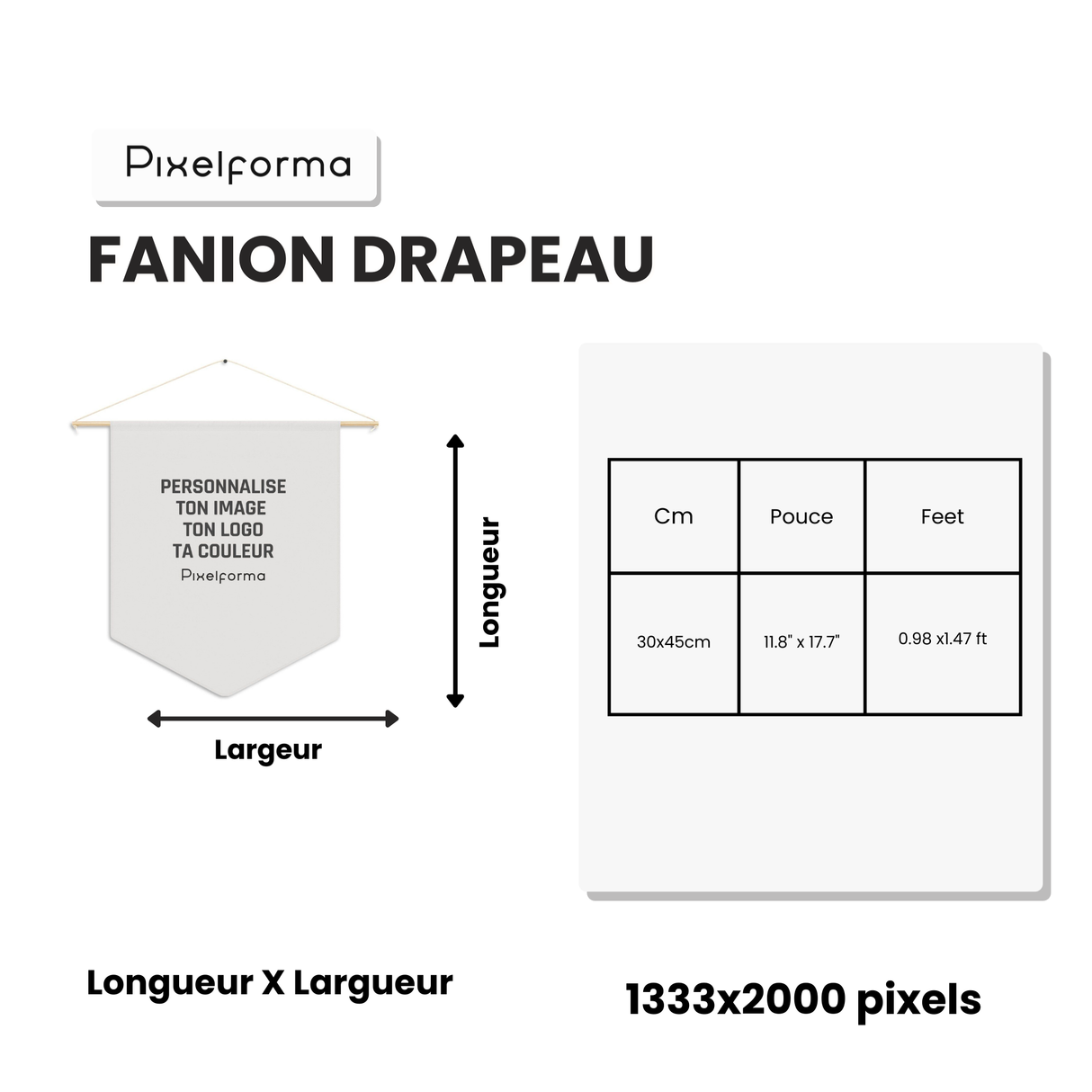 Fanion Drapeau Autriche en Polyester