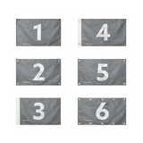 Drapeau aude polyester résistant double ourlet œillets gauche