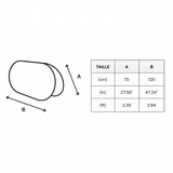 Support publicitaire ovale brésil léger facile à installer