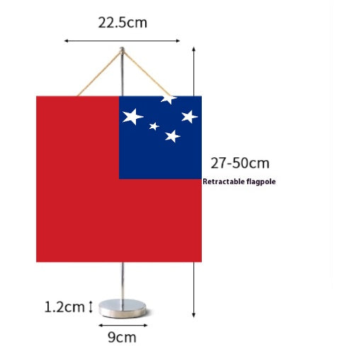 Fanion Table Drapeau Samoa en Polyester
