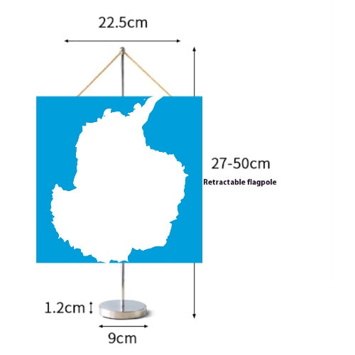 Fanion Table Drapeau l'Antarctique en Polyester