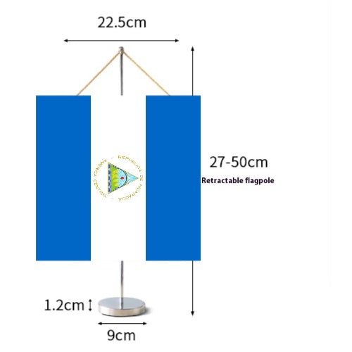 Fanion Table Drapeau Nicaragua en Polyester