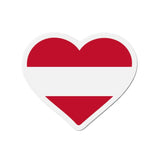 Aimant coeur autriche forme décorative pour réfrigérateur