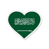 Aimant cœur drapeau arabie saoudite forme décorative