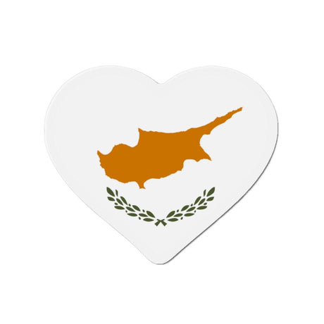 Aimant Coeur Drapeau de Chypre en plusieurs tailles - Pixelforma 