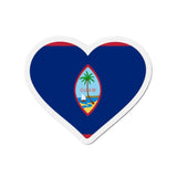 Aimant Coeur Drapeau de Guam en plusieurs tailles - Pixelforma 