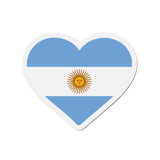 Aimant Coeur Drapeau de l'Argentine en plusieurs tailles - Pixelforma