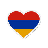 Aimant Coeur Drapeau de l'Arménie en plusieurs tailles - Pixelforma 